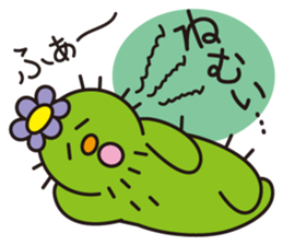 The lazy cactus " Sabotten " sticker #4498939