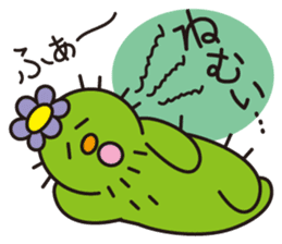 The lazy cactus " Sabotten " sticker #4498939