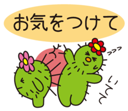 The lazy cactus " Sabotten " sticker #4498943