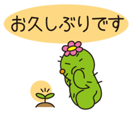 The lazy cactus " Sabotten " sticker #4498946