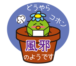 The lazy cactus " Sabotten " sticker #4498959