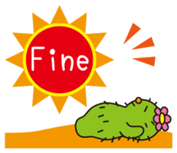 The lazy cactus " Sabotten " sticker #4498961