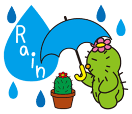 The lazy cactus " Sabotten " sticker #4498962