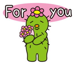 The lazy cactus " Sabotten " sticker #4498963