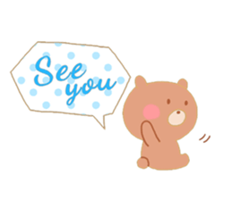 Girl and a small bear sticker #4499011