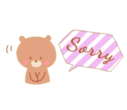 Girl and a small bear sticker #4499022