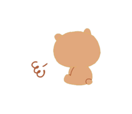 Girl and a small bear sticker #4499032