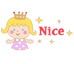 Girl and a small bear sticker #4499038