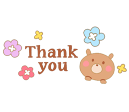 Girl and a small bear sticker #4499039