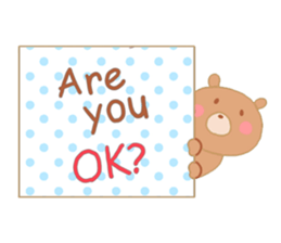 Girl and a small bear sticker #4499046