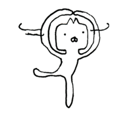 Square face animals by lefthandkemkem sticker #4499853