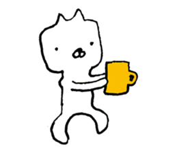 Square face animals by lefthandkemkem sticker #4499863