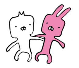 Square face animals by lefthandkemkem sticker #4499877