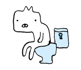 Square face animals by lefthandkemkem sticker #4499880