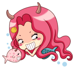 Mervenus : Sweet Mermaid of The Sea sticker #4500445