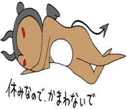 Devil bear X sticker #4501054