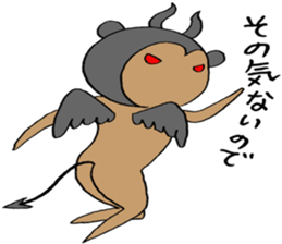 Devil bear X sticker #4501055