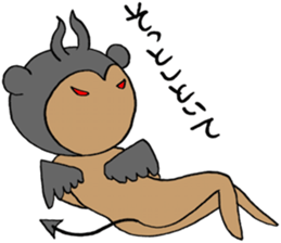 Devil bear X sticker #4501057