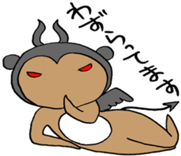 Devil bear X sticker #4501058