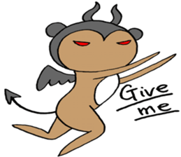 Devil bear X sticker #4501071