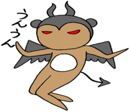 Devil bear X sticker #4501074