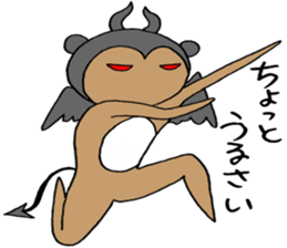 Devil bear X sticker #4501076