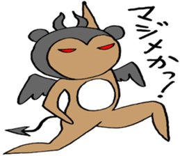 Devil bear X sticker #4501080