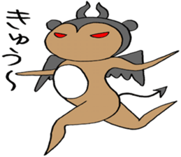 Devil bear X sticker #4501082