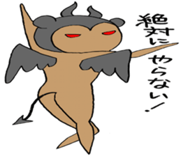 Devil bear X sticker #4501084