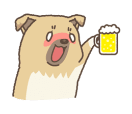 japanese so cute crosbreed Shiba dog2 sticker #4502826