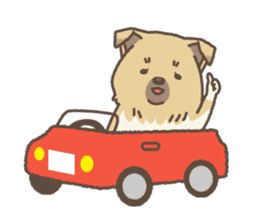 japanese so cute crosbreed Shiba dog2 sticker #4502827