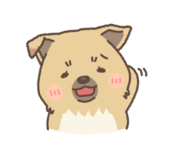 japanese so cute crosbreed Shiba dog2 sticker #4502828