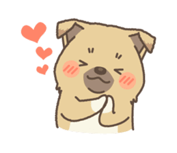 japanese so cute crosbreed Shiba dog2 sticker #4502839
