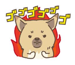 japanese so cute crosbreed Shiba dog2 sticker #4502841
