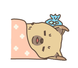 japanese so cute crosbreed Shiba dog2 sticker #4502842
