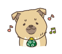 japanese so cute crosbreed Shiba dog2 sticker #4502844