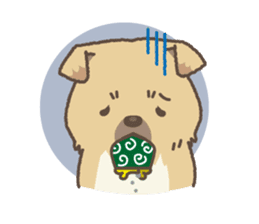 japanese so cute crosbreed Shiba dog2 sticker #4502845