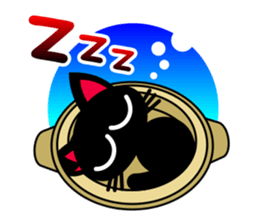 Pretty Black Cat Sticker sticker #4503095