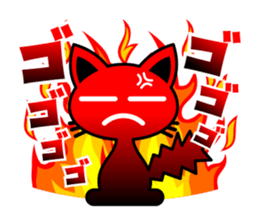 Pretty Black Cat Sticker sticker #4503101