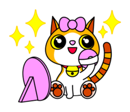 Pretty Black Cat Sticker sticker #4503122