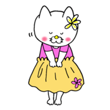 Sukiyaki Cat (HULA ver.) sticker #4503375