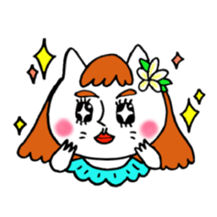 Sukiyaki Cat (HULA ver.) sticker #4503379