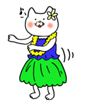 Sukiyaki Cat (HULA ver.) sticker #4503394