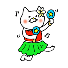 Sukiyaki Cat (HULA ver.) sticker #4503399