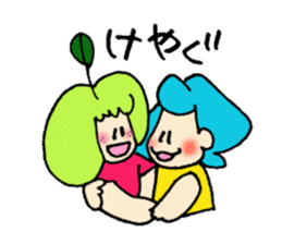 NANBU-CHAN and APURU-CHAN TUGARU version sticker #4503769