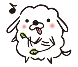 fluffy fluffy dog sticker #4503888