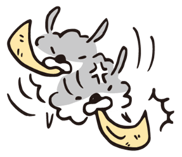 fluffy fluffy dog sticker #4503905