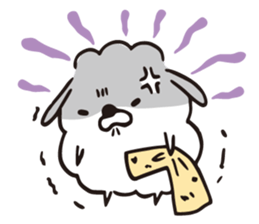 fluffy fluffy dog sticker #4503907