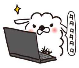 fluffy fluffy dog sticker #4503923