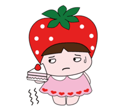 Strawberry daughter sticker #4504867
